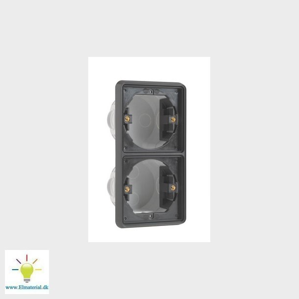 Indmuringsdse 2-modul, lodret, sort