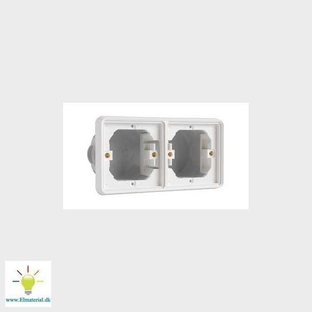 Indmuringsdse 2-modul, vandret, hvid