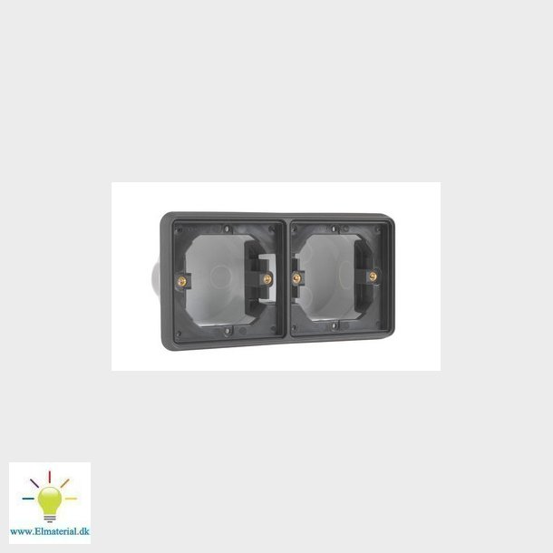 Indmuringsdse 2-modul, vandret, sort