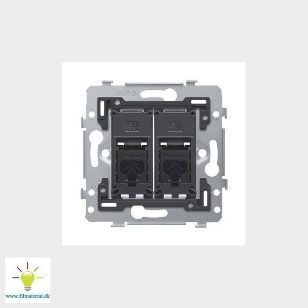 Dataudtag 2x RJ45 cat.6A UTP