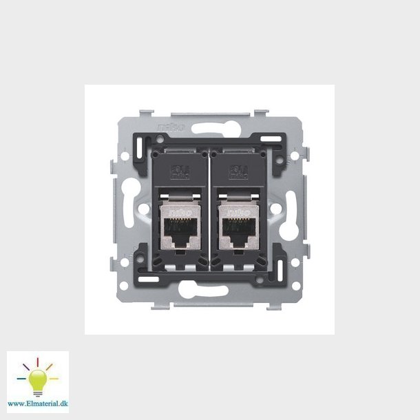 Dataudtag 2 x RJ45 cat.6A STP