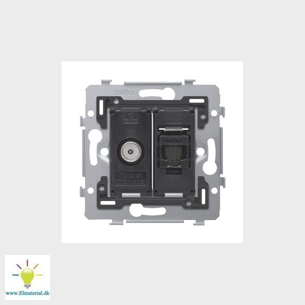 Kombiudtag TV/Data Cat6A, indsats