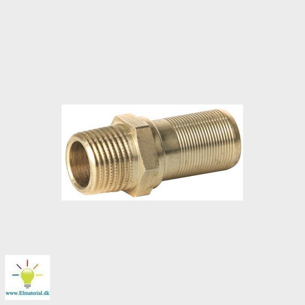 HENCO nippel adapter til fordelerrr messing 20 mm x 1/2
