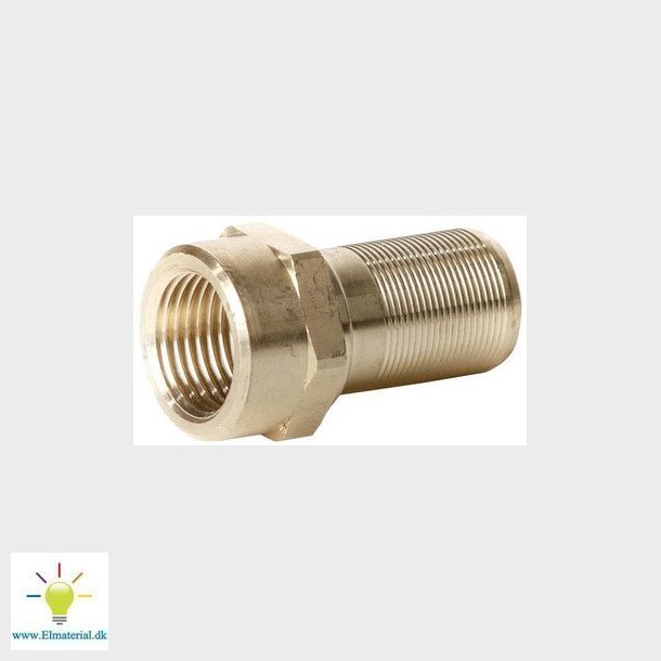 HENCO muffe adapter til fordelerrr messing 20 mm x 1/2