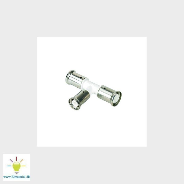 Henco pres tee PVDF reduceret 26 x 16 x 26 mm