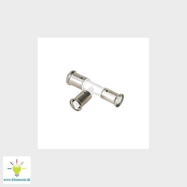 Henco pres tee PVDF reduceret - 2 afgreninger 26 x 20 x 20 mm