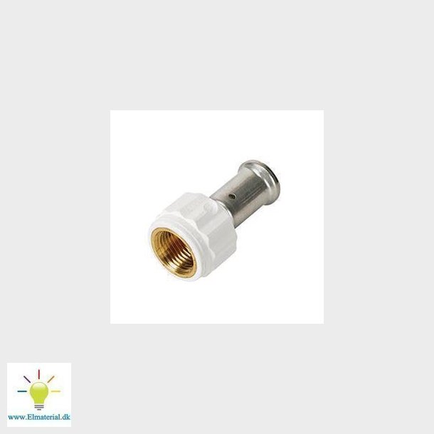 Henco pres kobling PVDF pres/indvendig gevind 20 mm x 34"