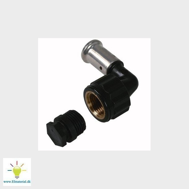 HENCO Presvinkel PVDF 63X2" 90&deg; pres X indvendig gevind