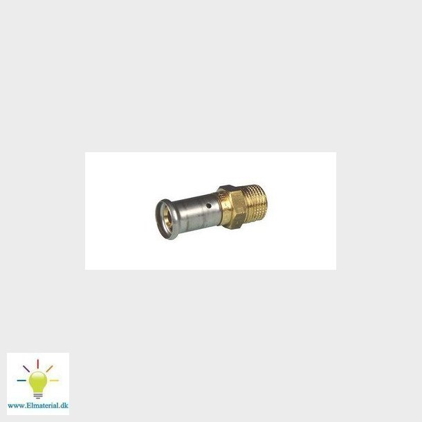 Henco pres overgangsnippel 26 mm x 1" CuSi