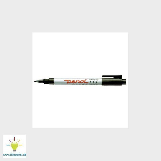 Marker Penol 777 sort 1,0mm  1 stk