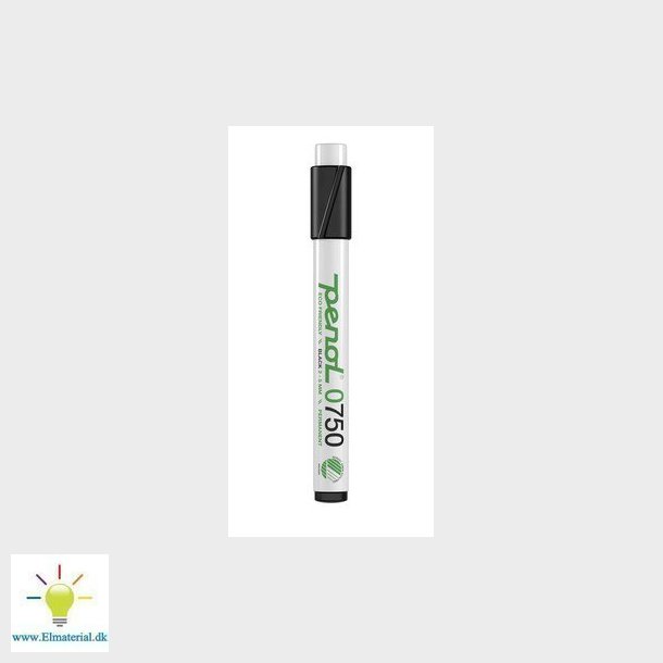 Marker Penol 0750 2-5mm sort permanent