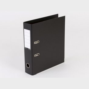 Brevordner Q-Line sort A4 75mm ryg