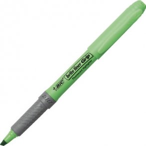 Tekstmarker Bic brite liner grn Grip