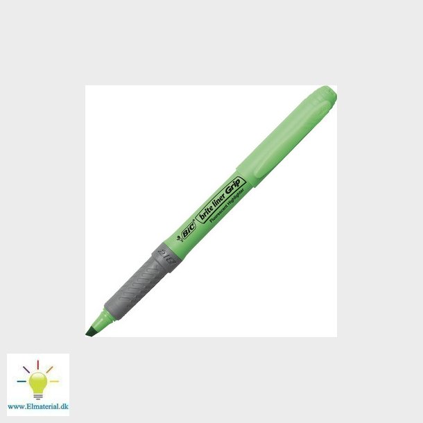 Tekstmarker Bic brite liner grn Grip