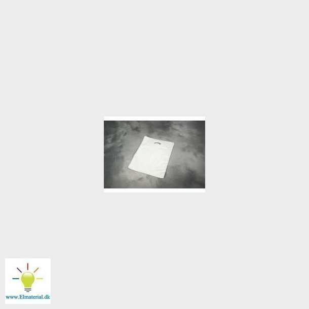 Brepose plastik LD hvid 45my 400x450/50mm  500STK/ka