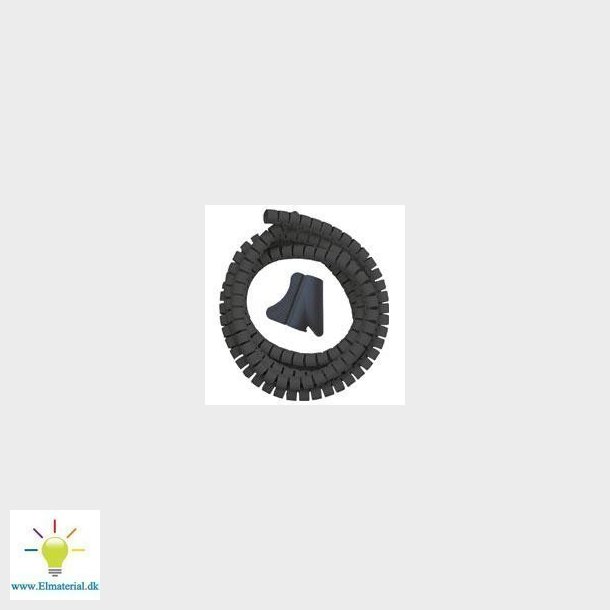 Kabelsamler 1,5m 20mm med vrktj sort