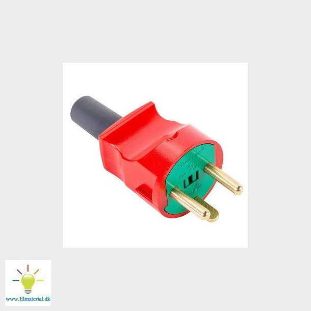 Stikprop rund m/jord rd/grn