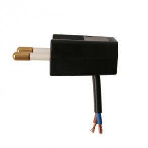 Sockel V1 vinkel platt utan slipad svart