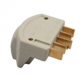 Sockel S10 440V 3POL + noll + jordvinkel, gr