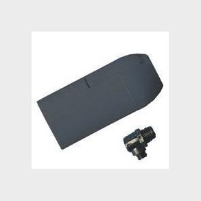 Mignonfatning E14 plast med svart