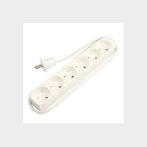 Sockel T6 6R utan jord 1,5 m, vit