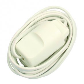 Förlängningskabel MP3 / F3 utan jord 2 meter vit