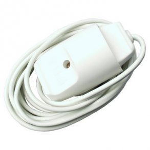 Förlängningskabel S1 / F3D utan jord 5 meter vit