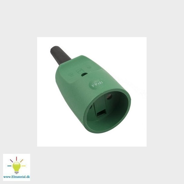 Forlngerled F5 forstrket uden jord grn, 9-520-5