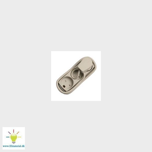 Stikdse T11 3 runde stik med jord 5 meter gr