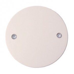 Blnddksel for rosetmateriel, hvid