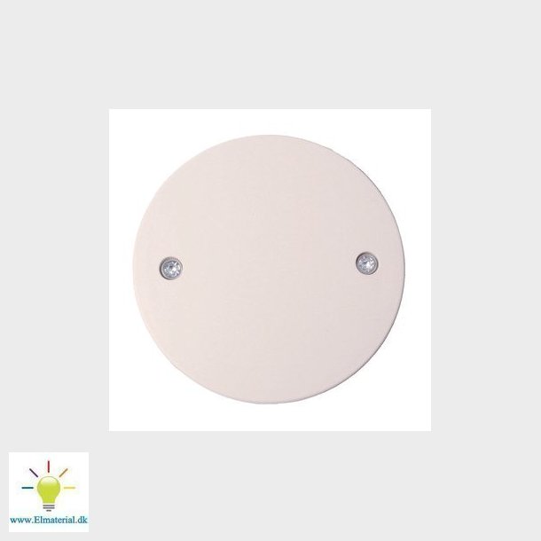 Blnddksel for rosetmateriel, hvid