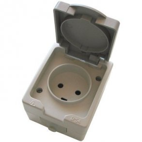 Sockel enkel IP54 gr