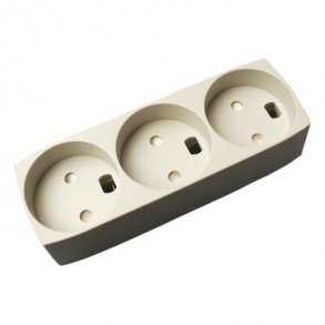 Sockel T11 3 runda pluggar med blindhl utan jordgr