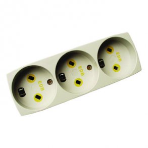 EDB-uttag T11 3 runda kontakter gr