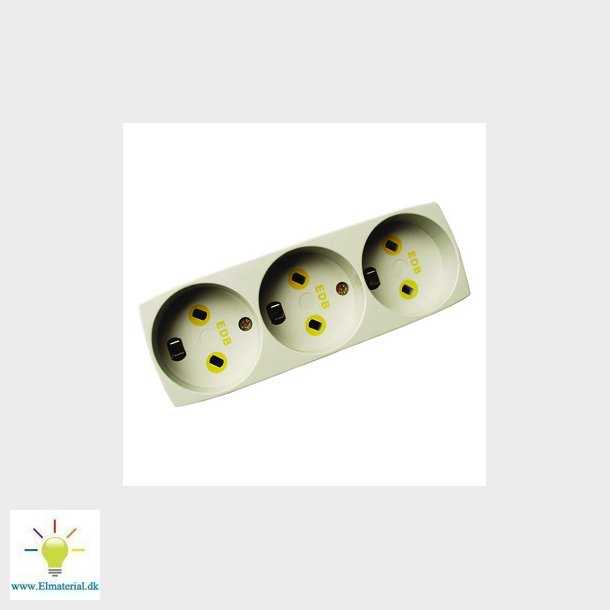 EDB stikdse T11 3 runde stik gr