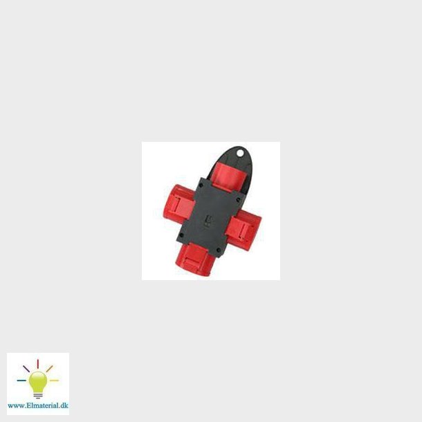 CEE kompaktforgrener, 400V/16A 3 udtag, 9-955-4