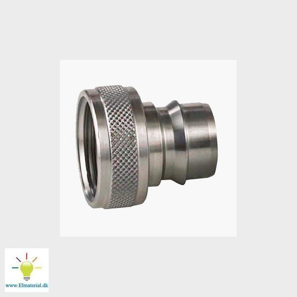 NITO 3/4" Rustfri Koblingsnippel 3/4" med 3/4" indv gev RG