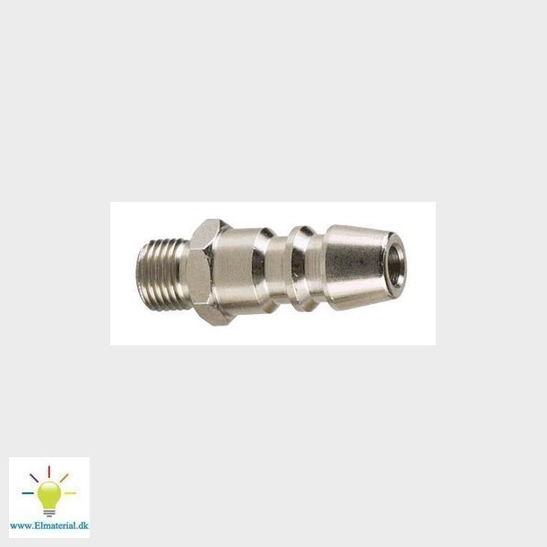 KS 1/4" Koblingsnippel med udv 1/4" RG