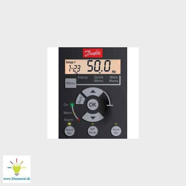 Betjeningspanel uden potentiometer (LCP 11)