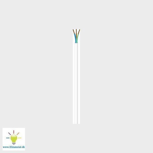 Plastkappeledning Halogenfri 3G0,75 NOPKA H05Z1Z1-F hvid QB100