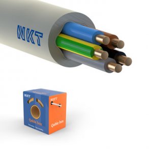 Installattionskabel 5G1,5 NOIKLX90 lysegr QB50