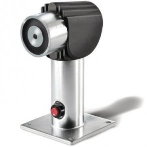 Dörrmagnet Golv- eller väggmonterad 300 / 325mm, 24VDC 66mA, 400N, 1,6W - inkl. Hllande platta