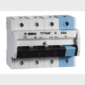 Gruppeafbryder 61-008 3-pol+N plomber