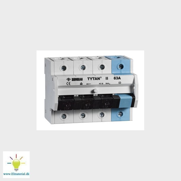 Gruppeafbryder 61-008 3-pol+N plomber