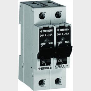 Gruppeafbryder 2-pol 2-16 A