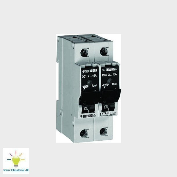 Gruppeafbryder 2-pol 2-16 A