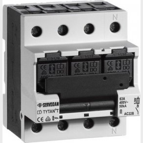 Gruppeafbryder 2-63 A,  3-pol+N