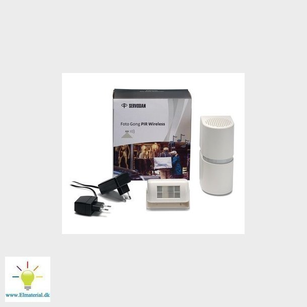 Foto Gong PIR trdls, komplet st, 230 V AC