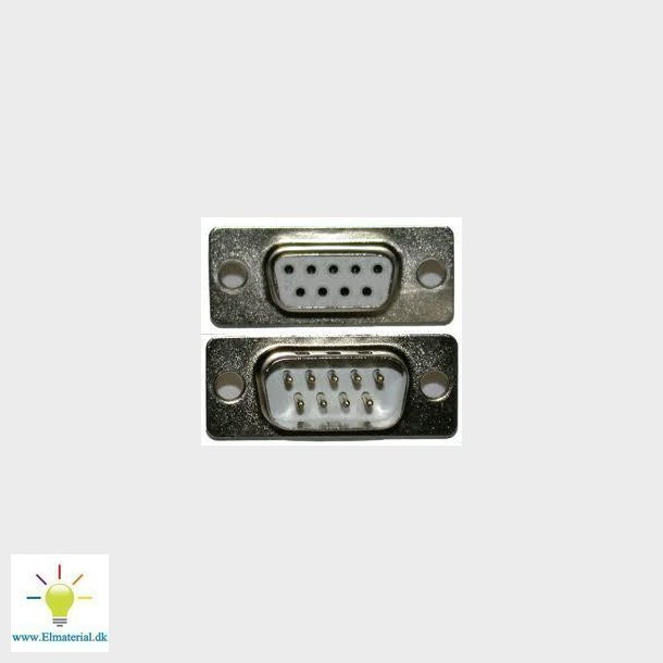 Stik sub-d han DE09P-2 lodde