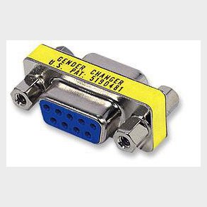 RS232 knsskifte Adapter D-sub 9P hun/hun